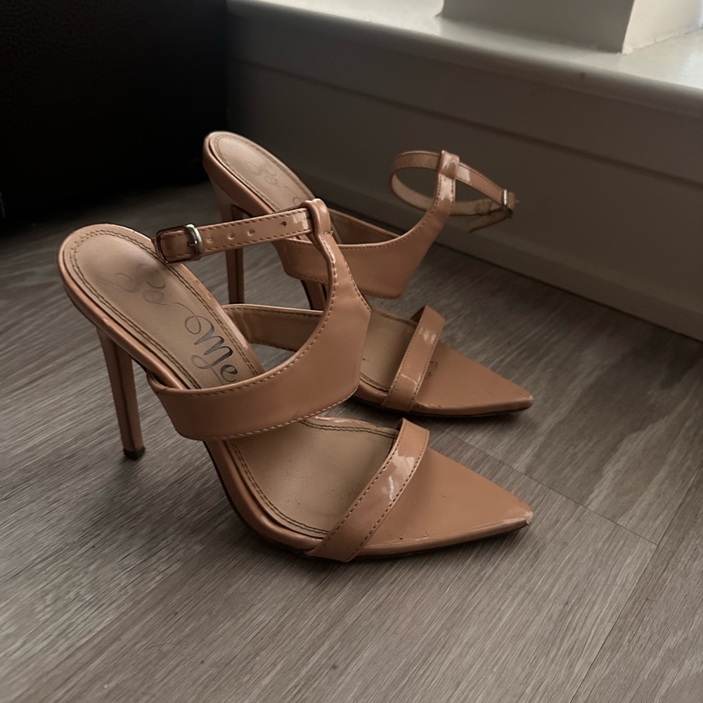 Nude Pointed Toe Heels